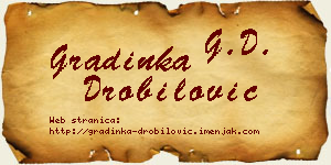Gradinka Drobilović vizit kartica